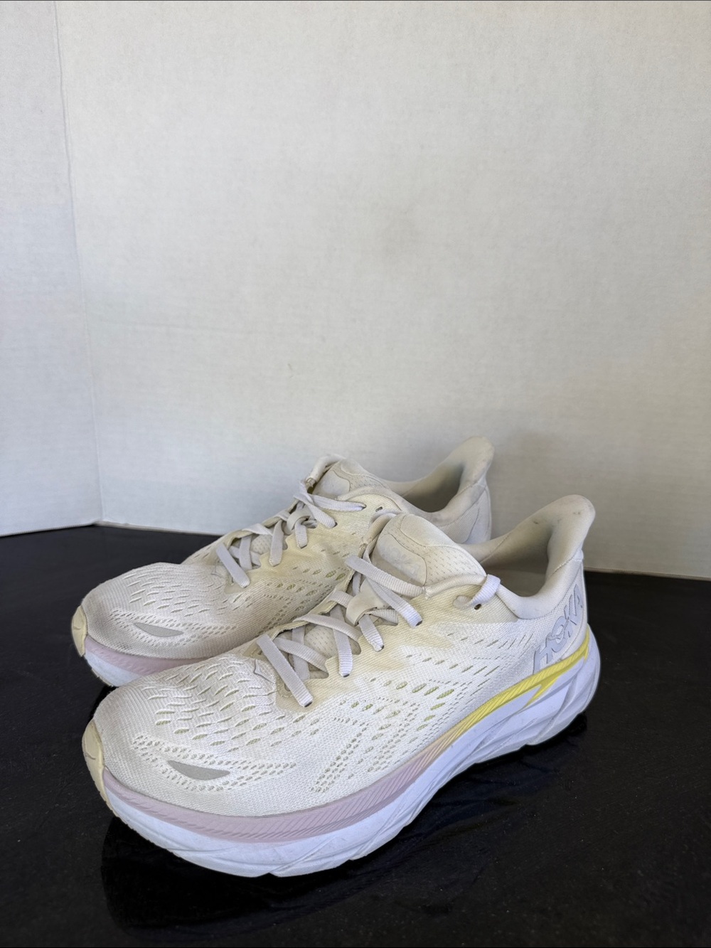 HOKA Clifton 8 Blanc de Blanc Women's Running Shoes Size 7.5B